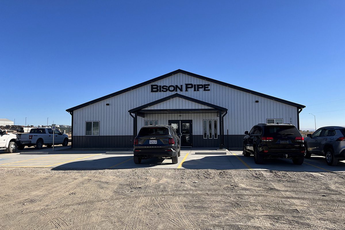 Bison pipe building